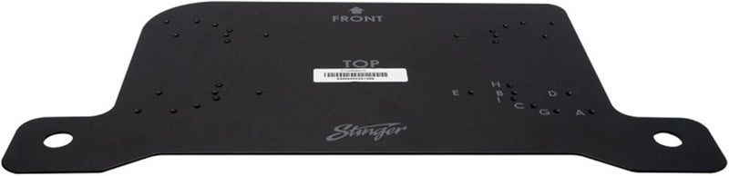 STINGER Under-Seat Amplifier Mounting Bracket for Wranglers with Predrilled & Threaded Holes with Hardware, Driver or Passenger Side Mounting (Jeep Wrangler JL - Passenger Side) - Image 2
